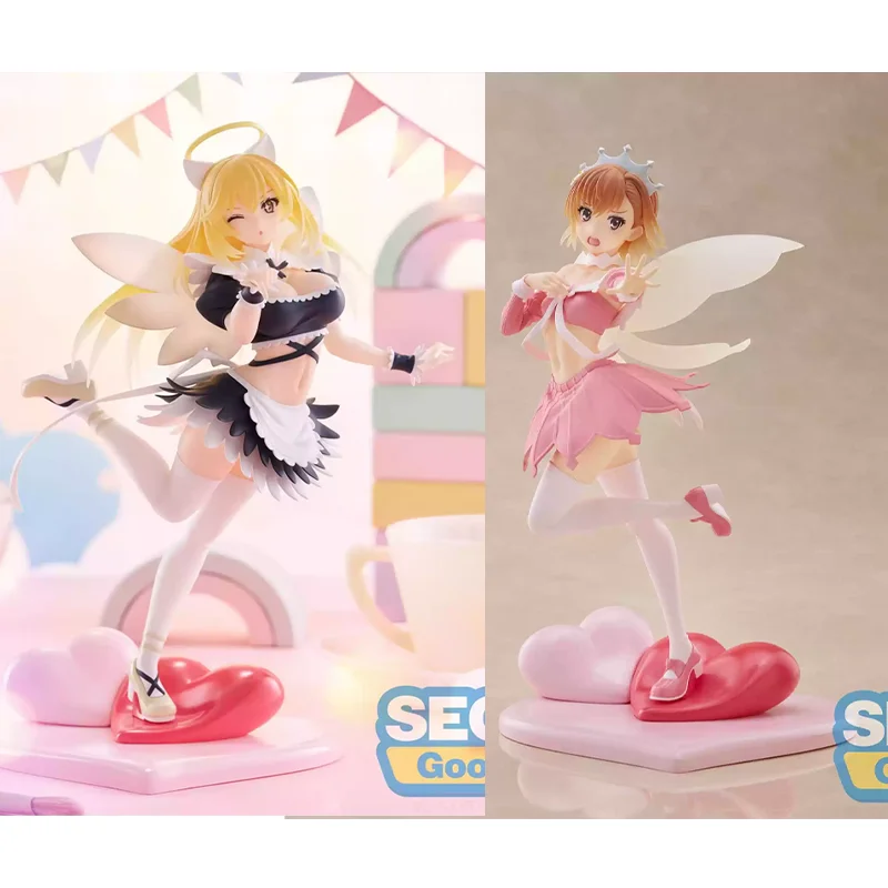 

Подлинная оригинальная фигурка Sega Toaru Kagaku No Railgun T Luminasta Shokuhou Misaki Misaka Mikoto, модель из ПВХ, коллекционная фигурка, подарок