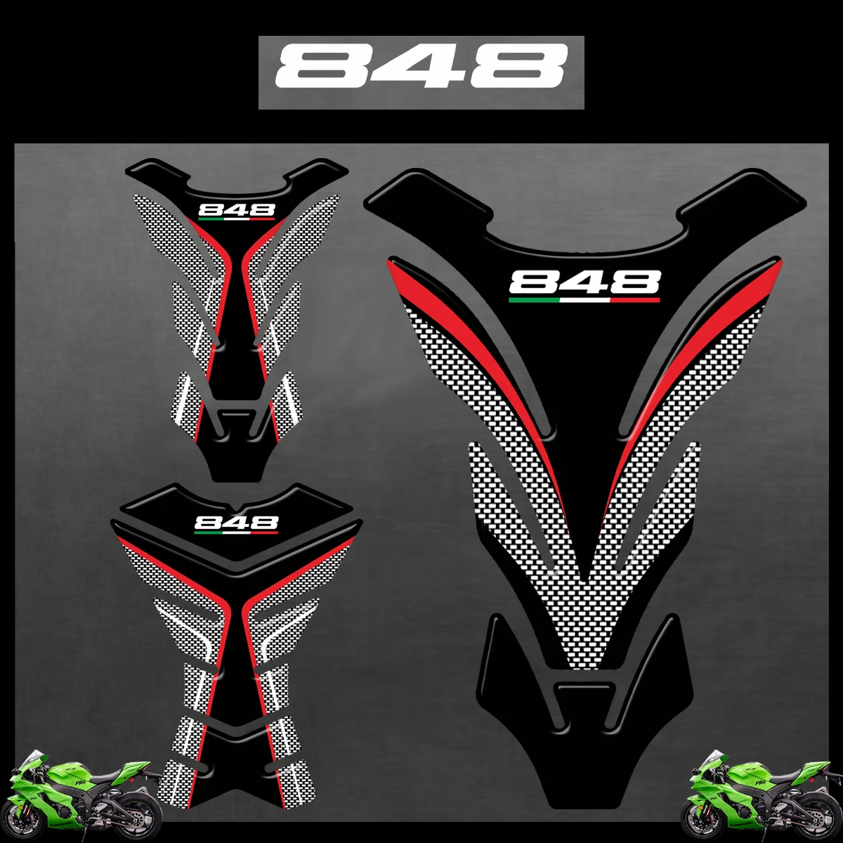 

3D Resin Motorcycle Tank Pad Protector for Ducati 848 848evo