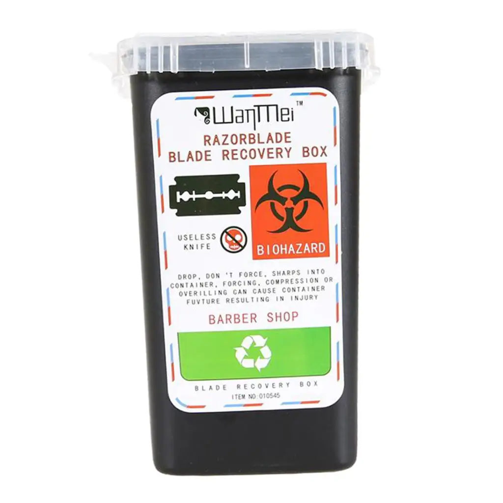 Contenedor de eliminación de agujas Biohazard, contenedor pequeño de plástico, 2-4 paquetes