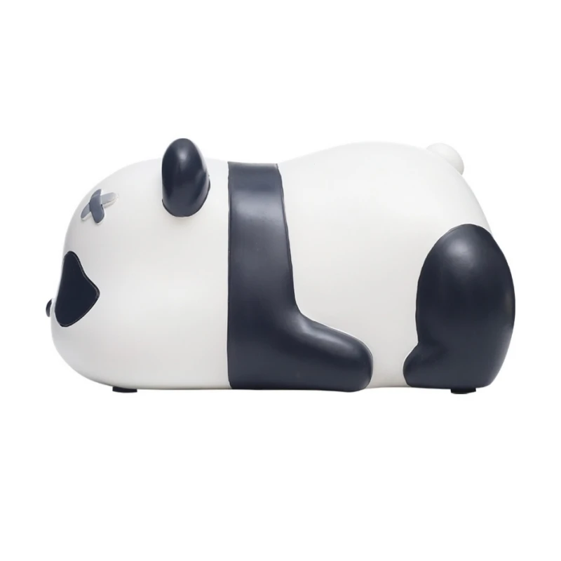 Imagem -06 - Criativo Panda Caixa de Tecido para Decoração de Sala de Estar Micro Modelo de Papel Gaveta Ferramenta de Armazenamento Travesso