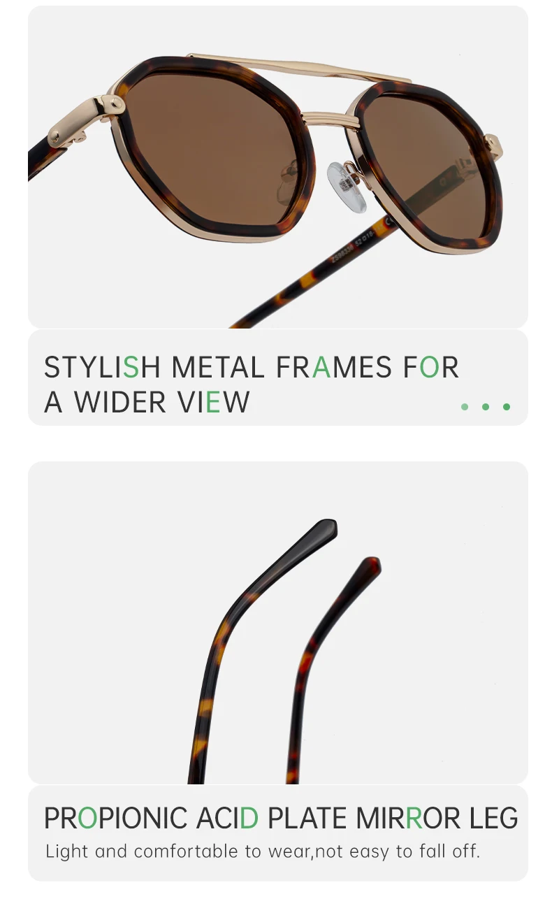 Steampunk Octagon Quadratische Sonnenbrille Männer 2026 Luxus Marke Vintage Punk Metall Polygon Sonnenbrille Für Männliche Klassische Shades UV400 – Detail 9