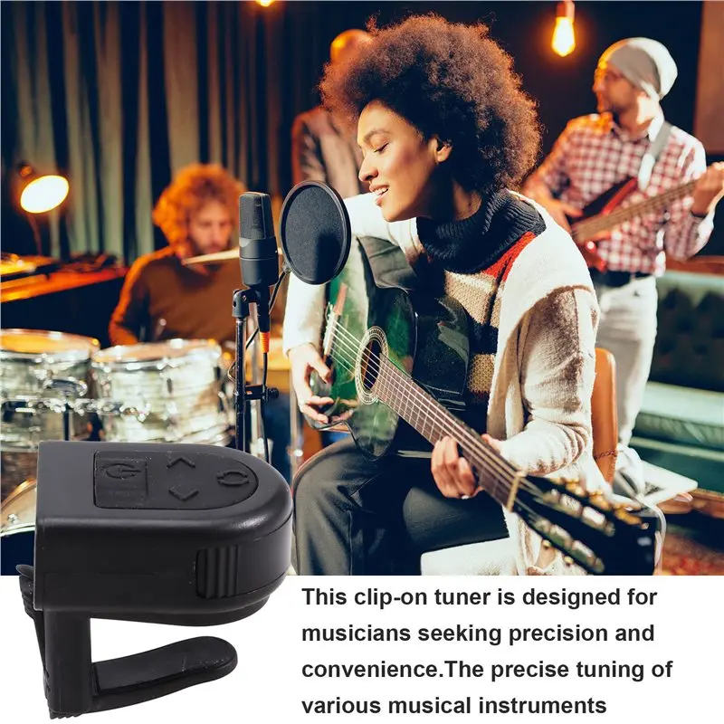 A89E-Tuner For Acoustic Guitar, Guitar Tuner Micro Headstock-Electric Guitar, Bass Guitar, Mandolin, Banjo, Ukulele