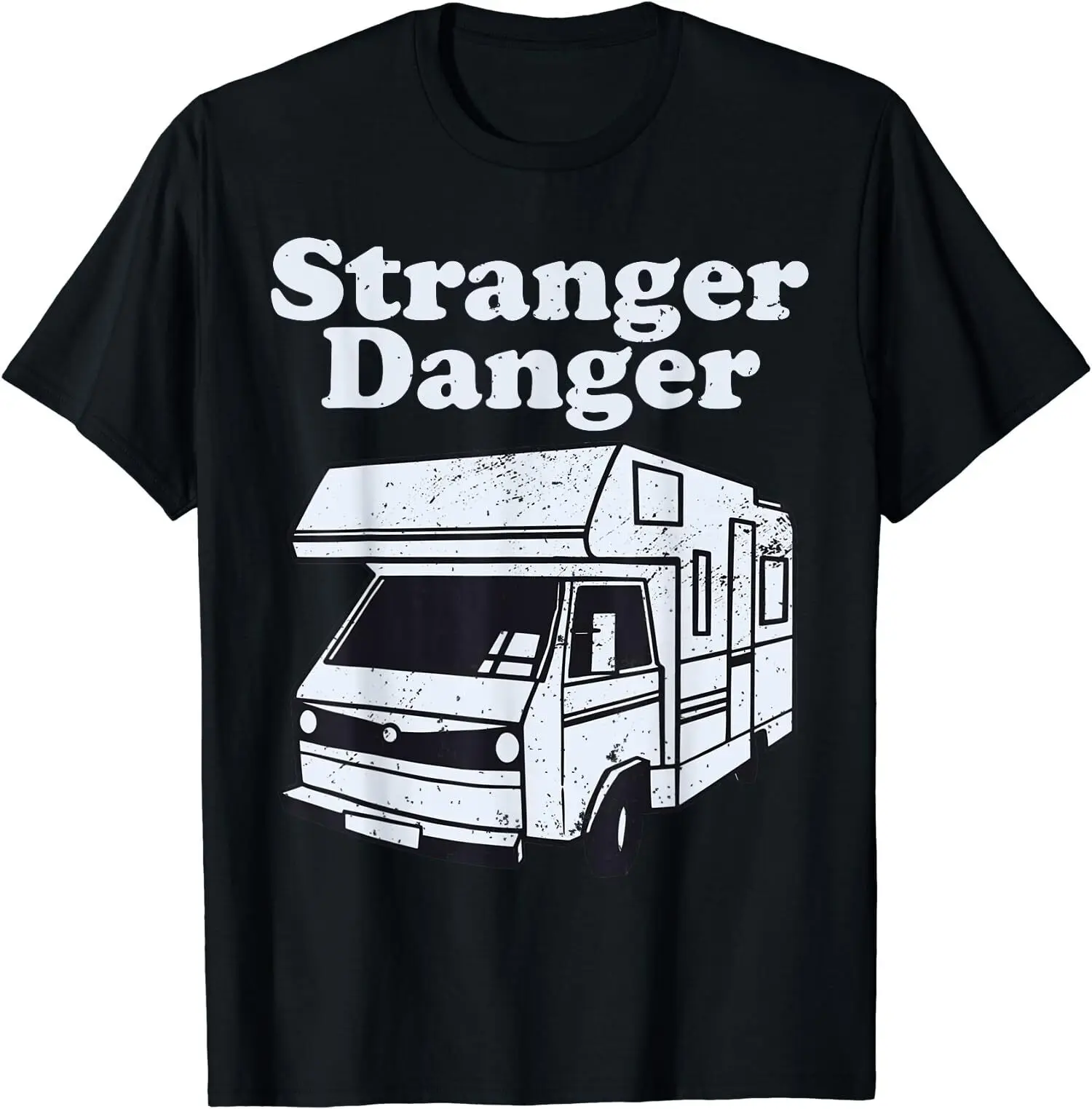 NEW! Stranger Danger Funny Vintage Retro Creepy Van Humor T-Shirt - MADE IN USA