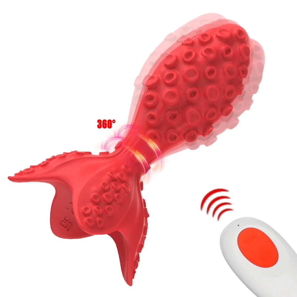 Wireless Remote Wiggle Beads Prostate Massager Vibrating Anal Plug Soft Silicone Body Stimulator For Men Women Intimate Massage