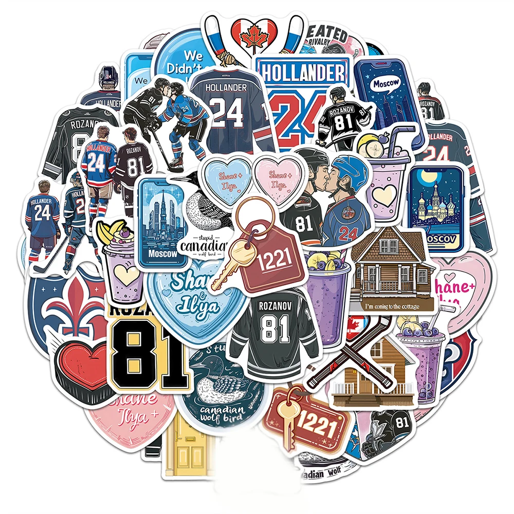 10/50PCS Ice Hockey Love Graffiti Stickers Shane Hollander Exquisite Sticker for Phone Computer Notebook Stationery DIY Toys view 2