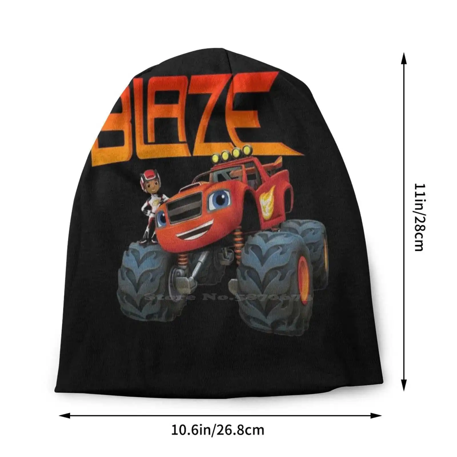 Blaze-Knitted Hat Warm Beanie Outdoor Caps Blaze Monster Machines Cartoon Tv Show Kids Children Boys Girls Truck Cool Neat