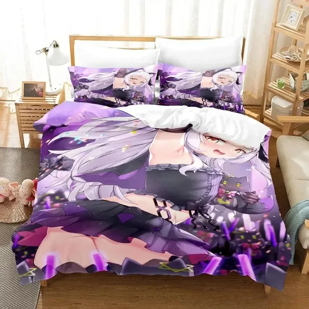 New Murasaki Shion Bedding Set 3D Printed Suitable for Bedroom Duvet Cover Set With Pillowcases Kids Home Textile