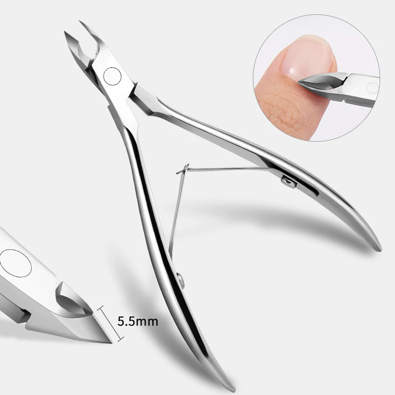 Nail Art Cuticle Nipper Scissors Stainless Steel Manicure Nail Clipper Dead Skin Remover Pedicure Eagle Beak Pliers Cutter Tool