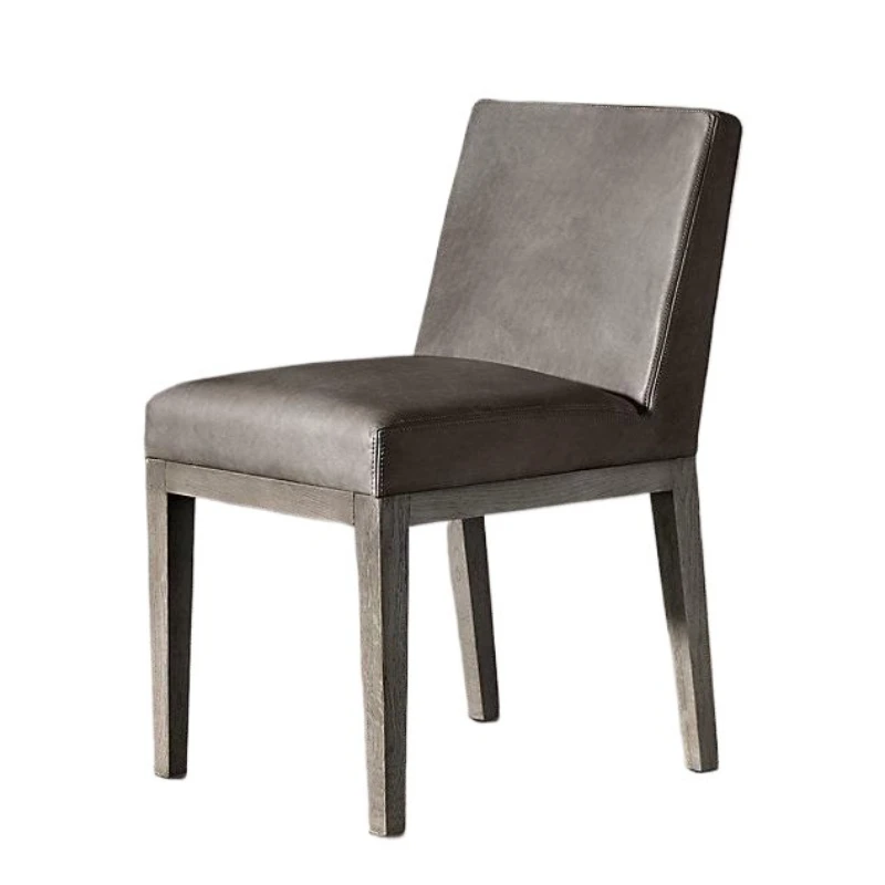 

British neoclassical light luxury dining chair Nordic simple chair American RH original single furniture