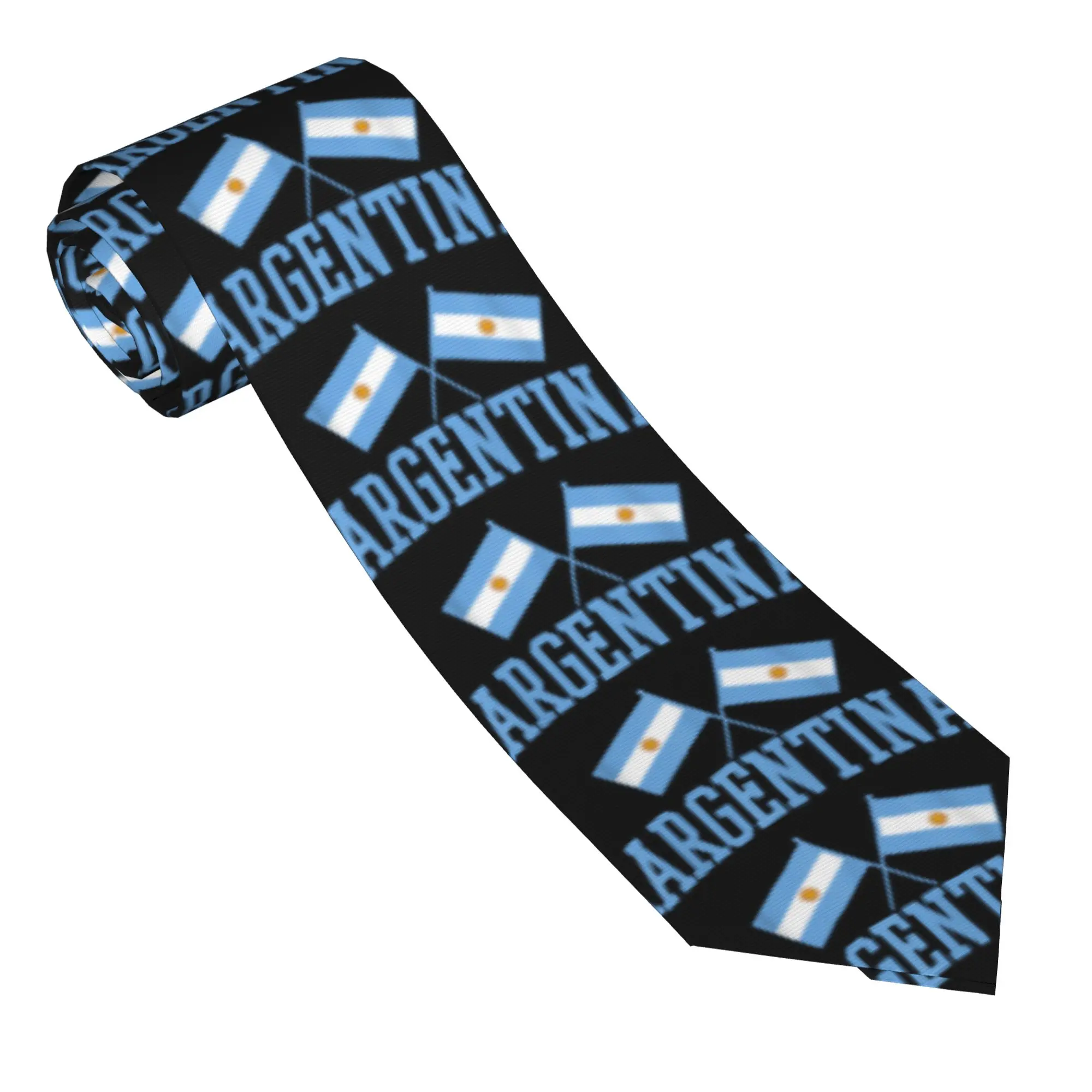 Flag of Argentina  Tie  Cute Funny Neck Ties For Men Daily Wear Party Quality Collar Tie Custom Necktie Accessories