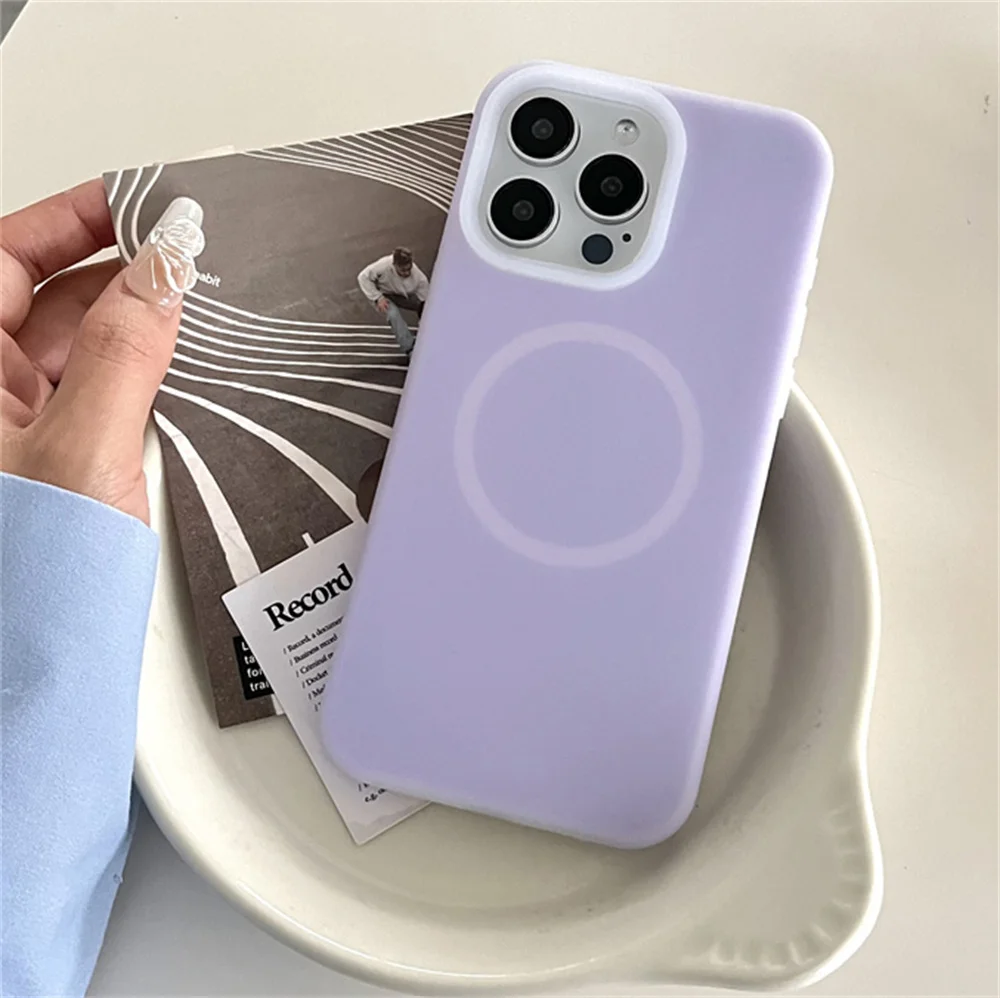 Luxury Jelly Liquid Silicone Magnetic For Magsafe Case For iPhone 17 Air 11 14 13 12 15 17 Pro Max 16Plus Shockproof Matte Cover