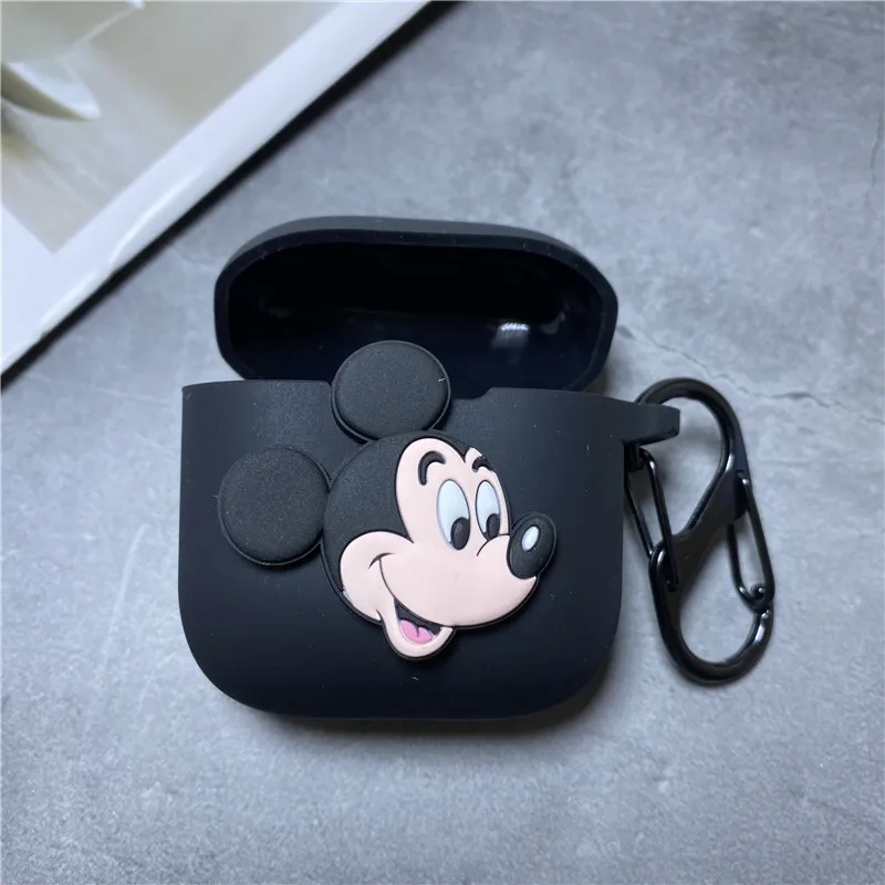Мультяшный чехол для наушников Disney для Xiaomi Redmi Buds 3, мягкий силиконовый беспроводной Bluetooth Eadbuds, защитный чехол с крючком для зарядного устройства