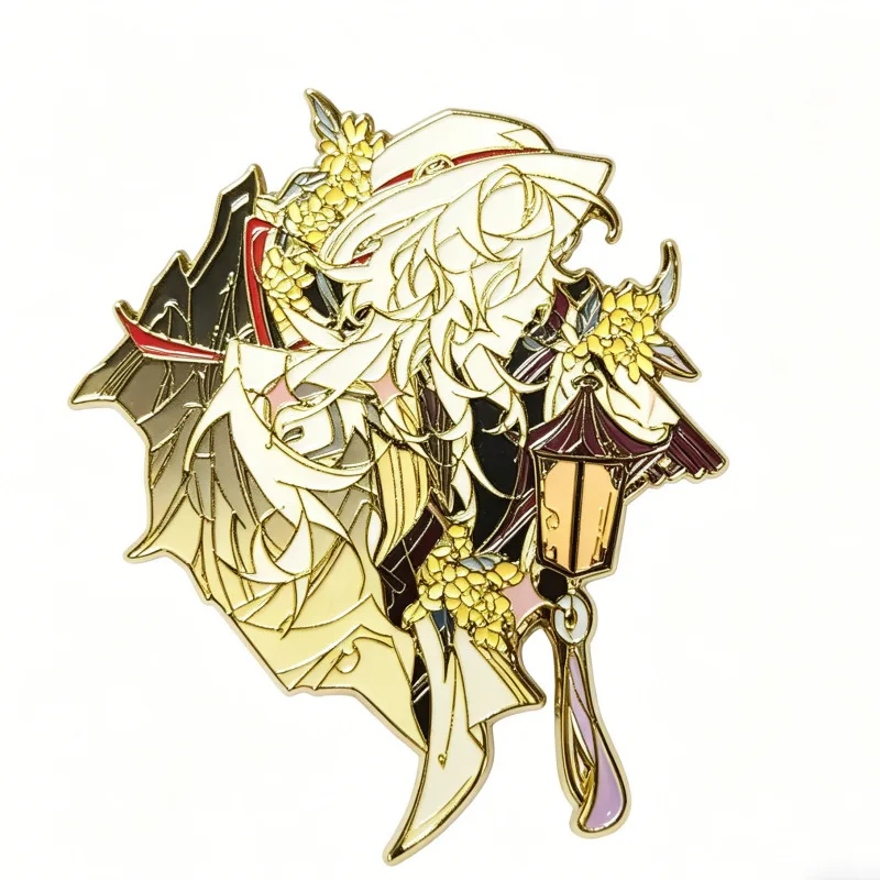 Honkai Star Rail Jing Yuan Divine Foresight Metal Badge Brooch Fan Made Anime Game Collectible Gift