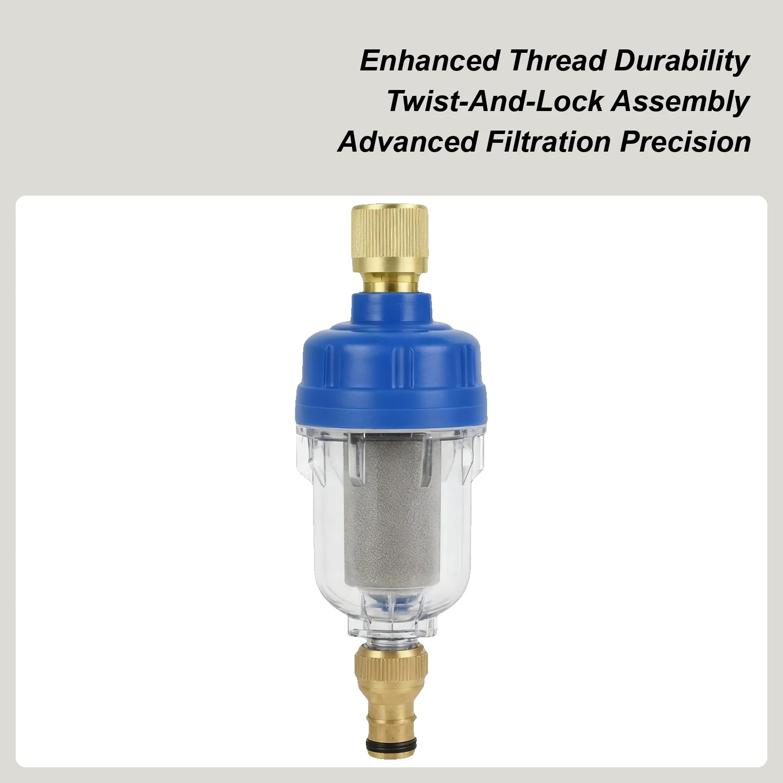 

Water Filter For Rv Stainless Steel Faucet Purifier Camping Outdoor Faucet Impurity Filter For Travel Trailer Caravan Motorhome