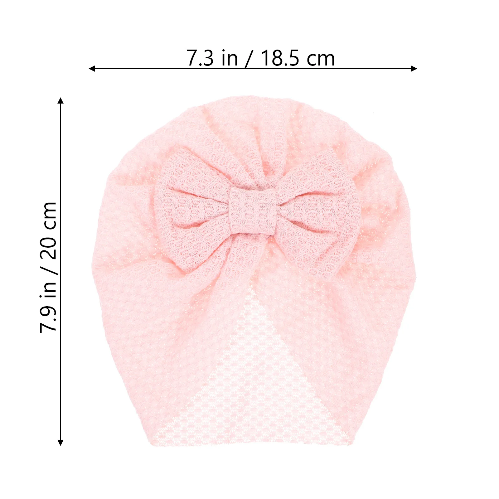 

Baby Girl Newborn Hat Bowknot Turban Infant Bonnet Polyester Soft Durable Easy Wear Fashionable Adorable Hospital Photo Shoots