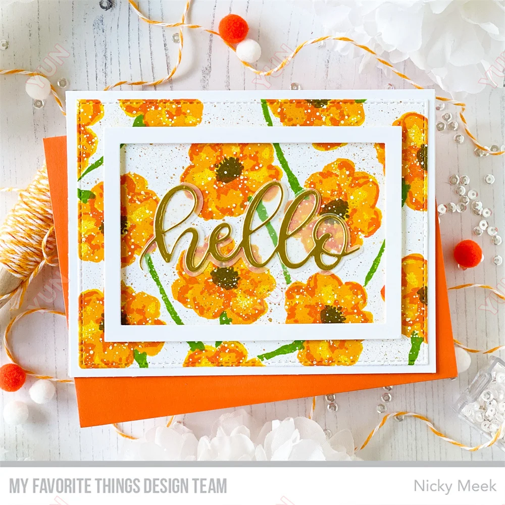 Level up Floral Candle Frames Stamps and Scrapbooking Metal Cutting Dies Sets for DIY Craft Making Greeting Card