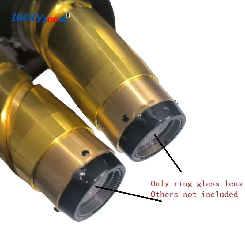 Small Microscope Head Objective Len Round Optical Glass Binocular Trinocular Microscopio Head Front Barlow Len Obversation Glass