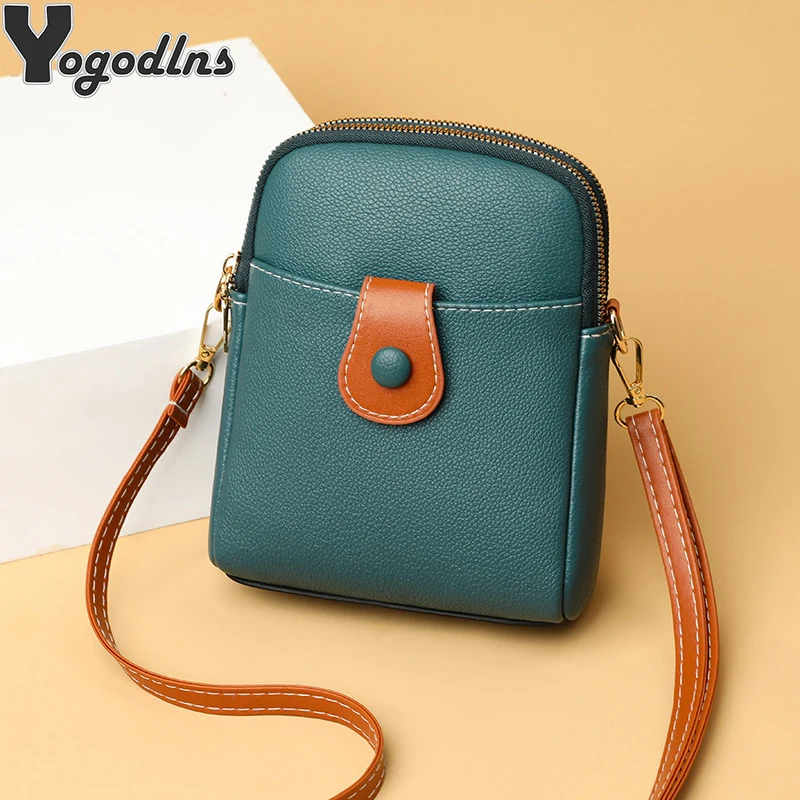 PU Leather Shell Shoulder Crossbody Bag Female Luxury Brand Solild Color Small Handbags For Women Simple Designer Phone Purse