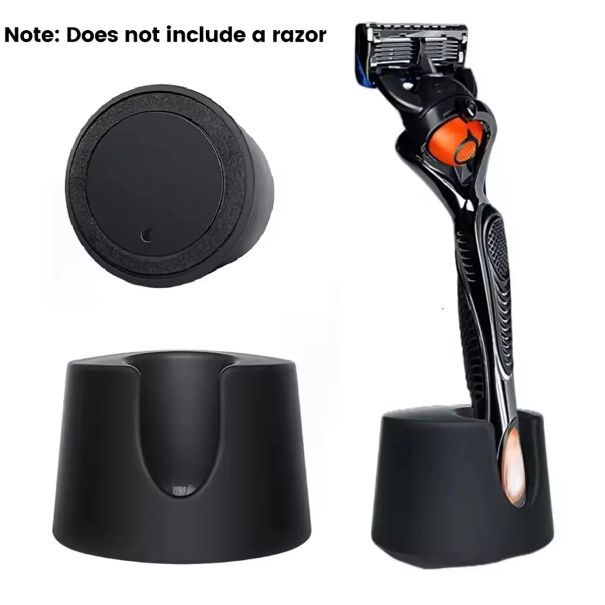 618 Mega Sale Safety Manual Razor Holder Stand Shaving Razor Drain Base for Bathroom Countertop Compatible with Gillette