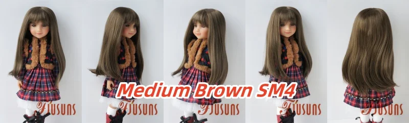 Jusuns JD371 9-10inch 10-11inch Soft Synthetic Mohair Doll Wig Full Bangs Miranda BJD Hair OG Blythes Meadow Doll Accessories