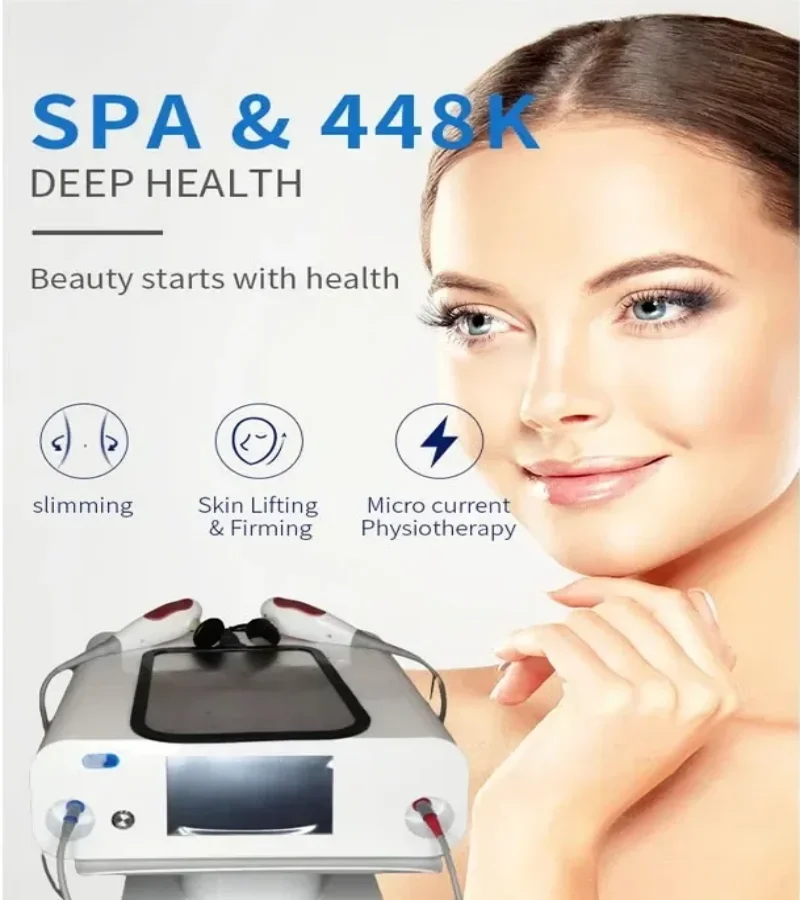 INDIBA Spain Technology 448K Tecar Cavitation Health and Beauty Body Care System RET CET RF Slim Machine for Weight Loss 2024