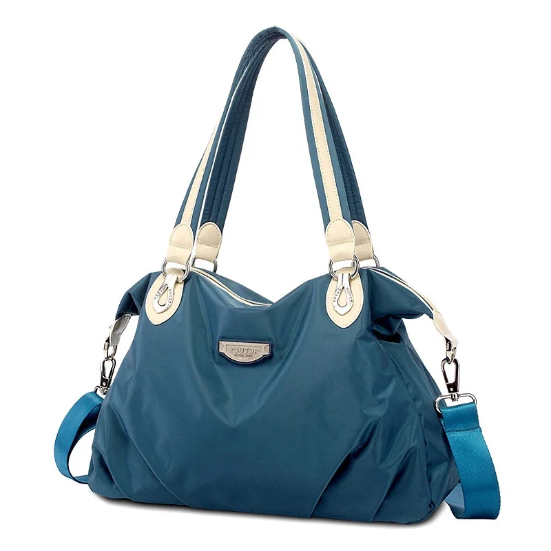 Duże damskie torby Fouvor, nylonowa torba typu tote z zamkiem błyskawicznym, wodoodporna torba na ramię z tkaniny Oxford, torebka damska, designerska, model 2611-04A — zdjęcie 2
