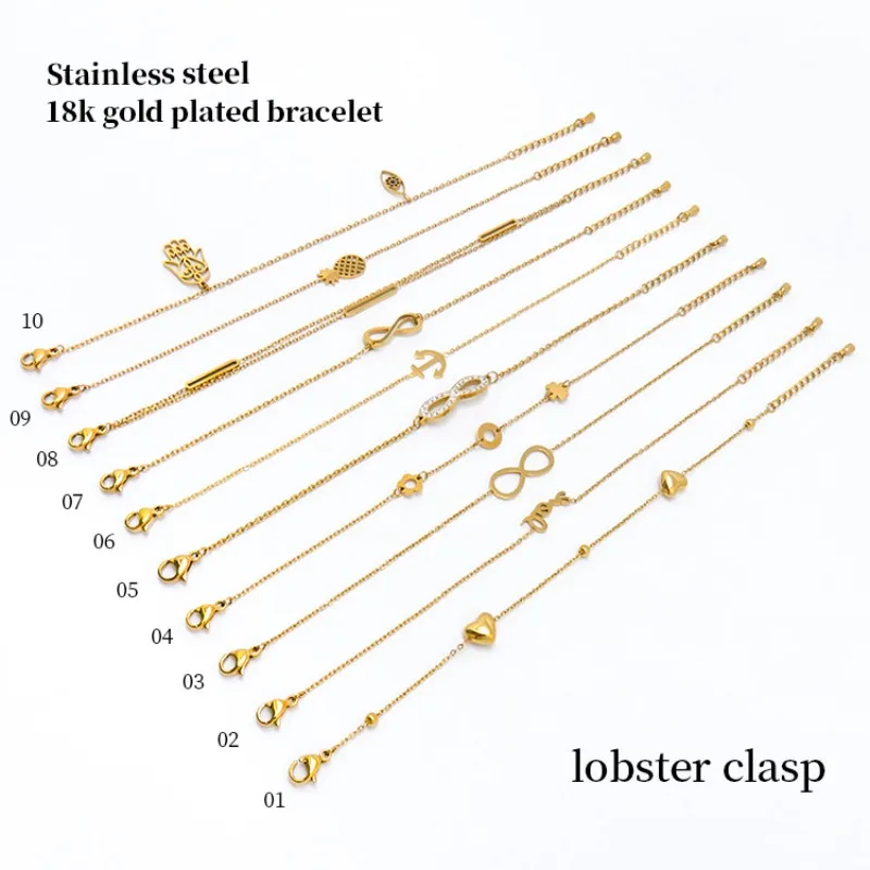 Stainless Steel 8 Shape Bracelet for Women Classic Eight-pointed Star Bangle Fashion Daily Wear Anti-fade Titanium Steel Jewelry