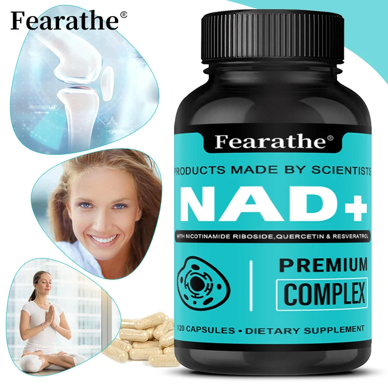 NAD+ Capsules, High-Purity Cellular Support Supplement, Anti-Aging, Cellular Repair, Sleep, Energy, Focus & Skin & Brain Support