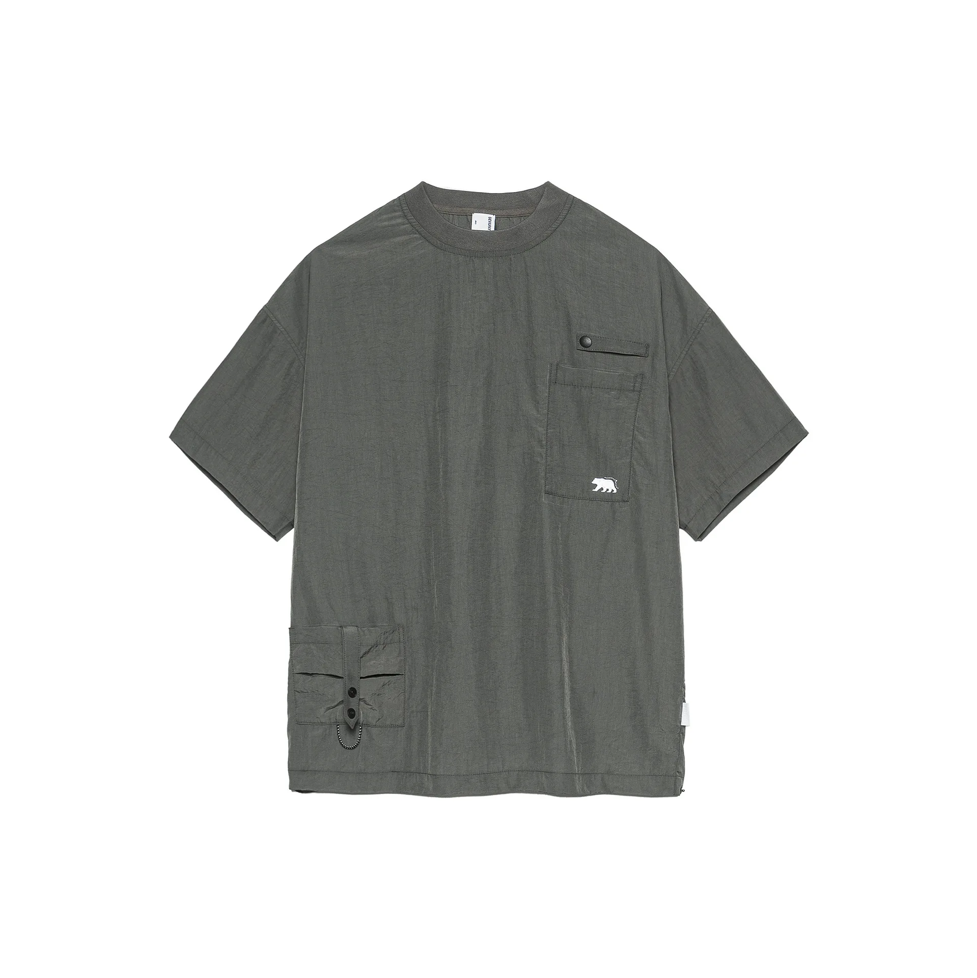 

City Fanpin 2025 Summer Men's Multifunctional Pocket T-Shirt Waterproof Outdoor Reflective Print Comfortable Versatile Fashion