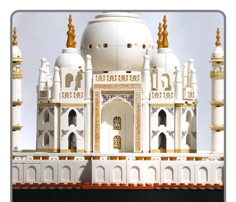 Weltberühmte historische Architektur Indien Taj Mahal in Agra Baustein-Sets Modell-Bausteine Spielzeug-Sammlung für Geschenke – Detail 7