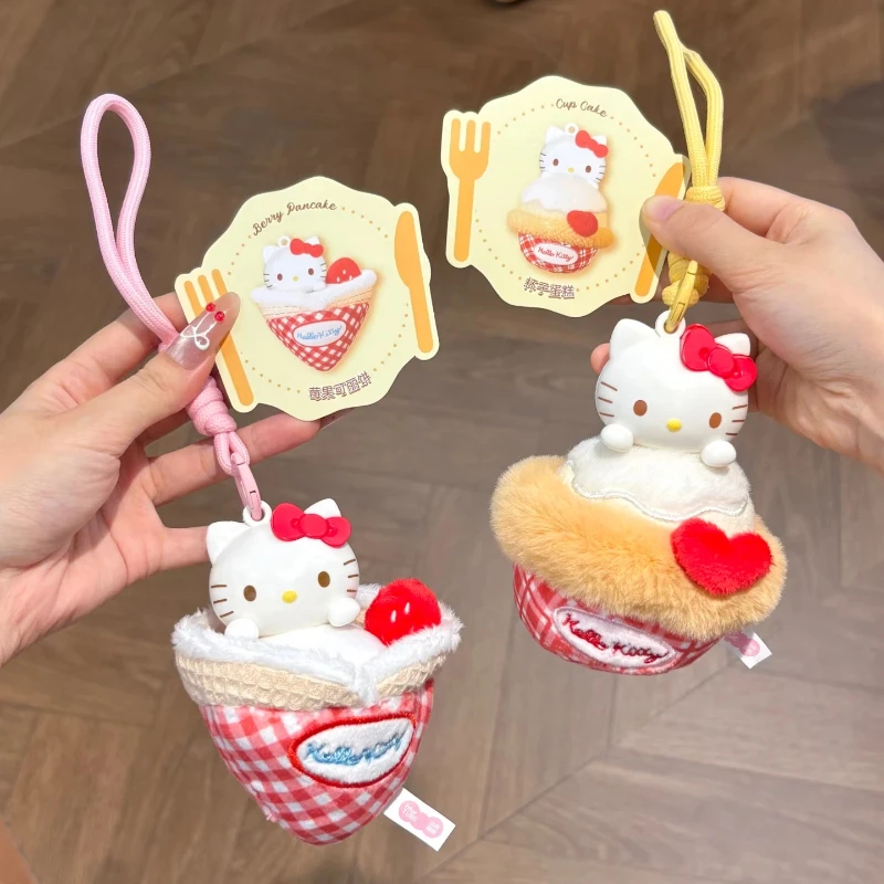 กล่องสุ่มตุ๊กตาเฮลโลคิตตี้ กลิ่นหอม ชุดน้ำชา ของสะสมธีมการ์ตูนคิตตี้ ของเล่นห้อยกระเป๋า ของขวัญเซอร์ไพรส์