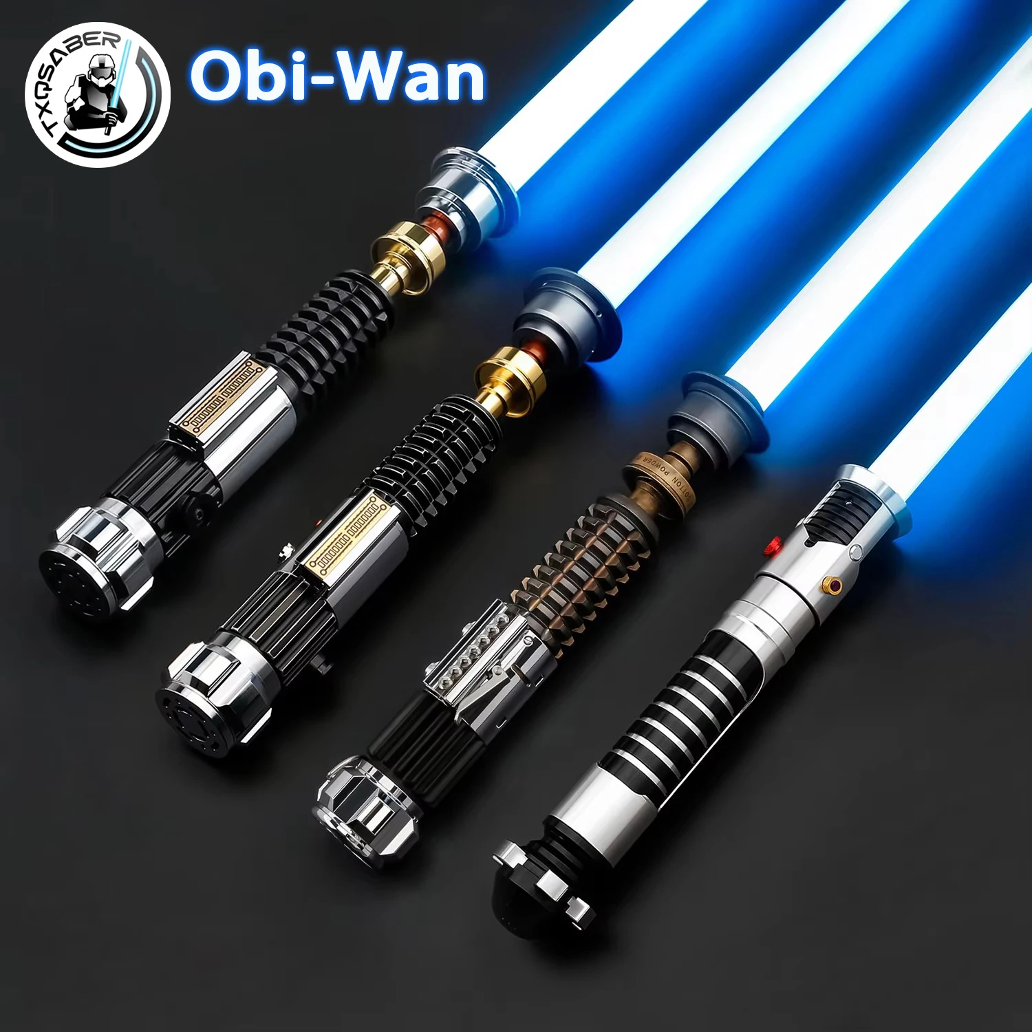 

TXQSABER Obi-Wan Series Lightsaber SNV4 Proffie2.2 Heavy Dueling Light Sword Metal Hilt Smooth Swing Laser FOC Force Cosplay Gif