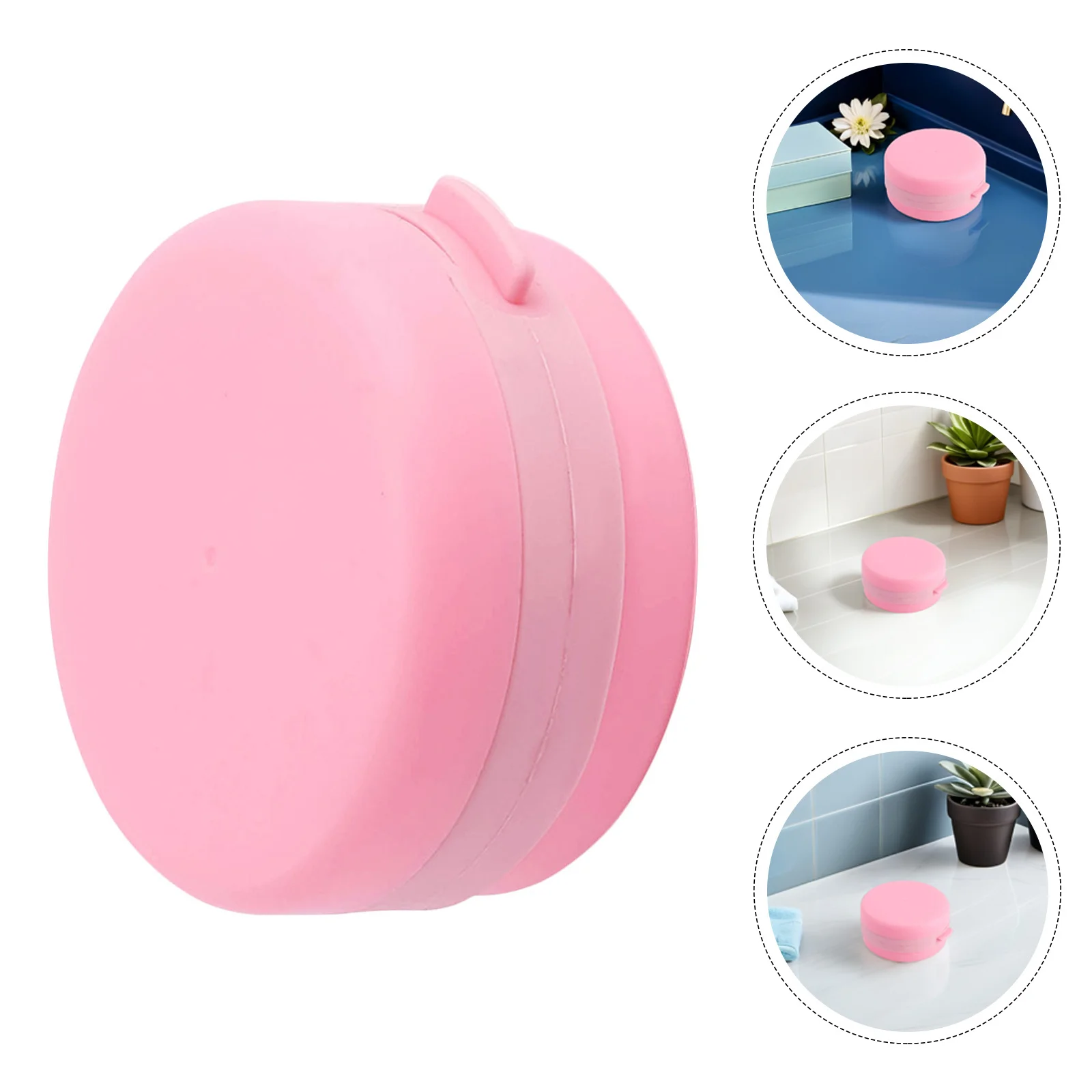 

Silicone Bath Brush Head Scrubber Soap Box Showering Brush Portable Bathing Scrubber Skin-Friendly Body Cleaner