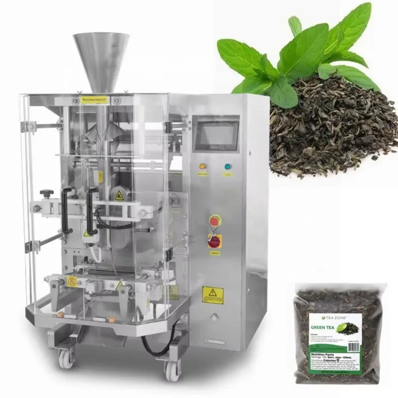 High Quality VFFS Vertical Bag Forming Filling Sealing Dried Green Yellow Black Tea Leaves Pouch Packing Machine
