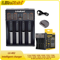 LiitoKala Lii-402 18650 Intelligent charger Battery Charger For 26650 16340 14500 LiFePO4 1.2V Ni-MH Ni-Cd smart