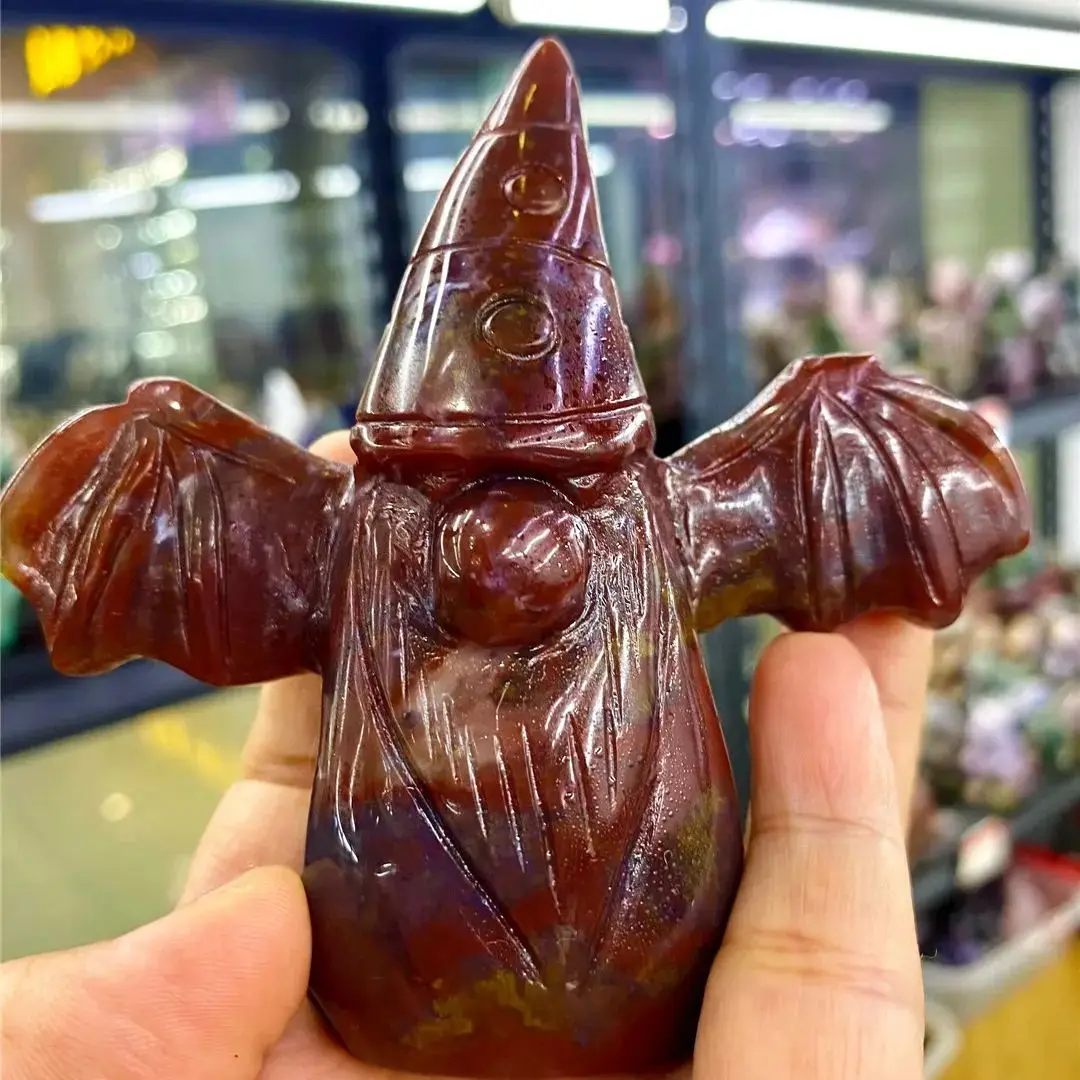 

10-12 см натуральный океан яшма кристалл кварцевый камень Рождество маленький человечек семь гномов фигурка гном скульптура Декор аксессуары