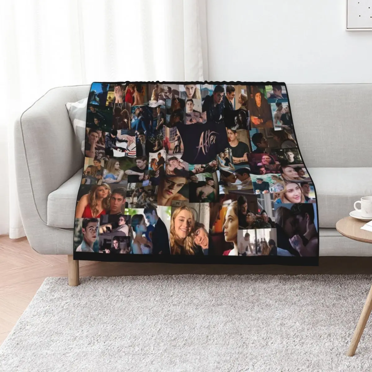 After Collage Throw Blanket Custom For Sofa Thin Plaid Sofas wednesday Bed Blankets