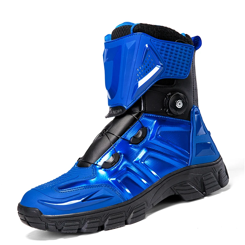 

Motorcycle protective boots Four Seasons High top Men casual riding boots Outdoor anti-fall cross-country cycling training boots