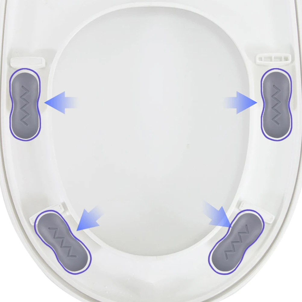 

3Set Toilet Seat Bumpers Universal Fit ABS Plastic Tpe Bottom Durable Sturdy Repair Bumpers Universal Seat Bumper Kit