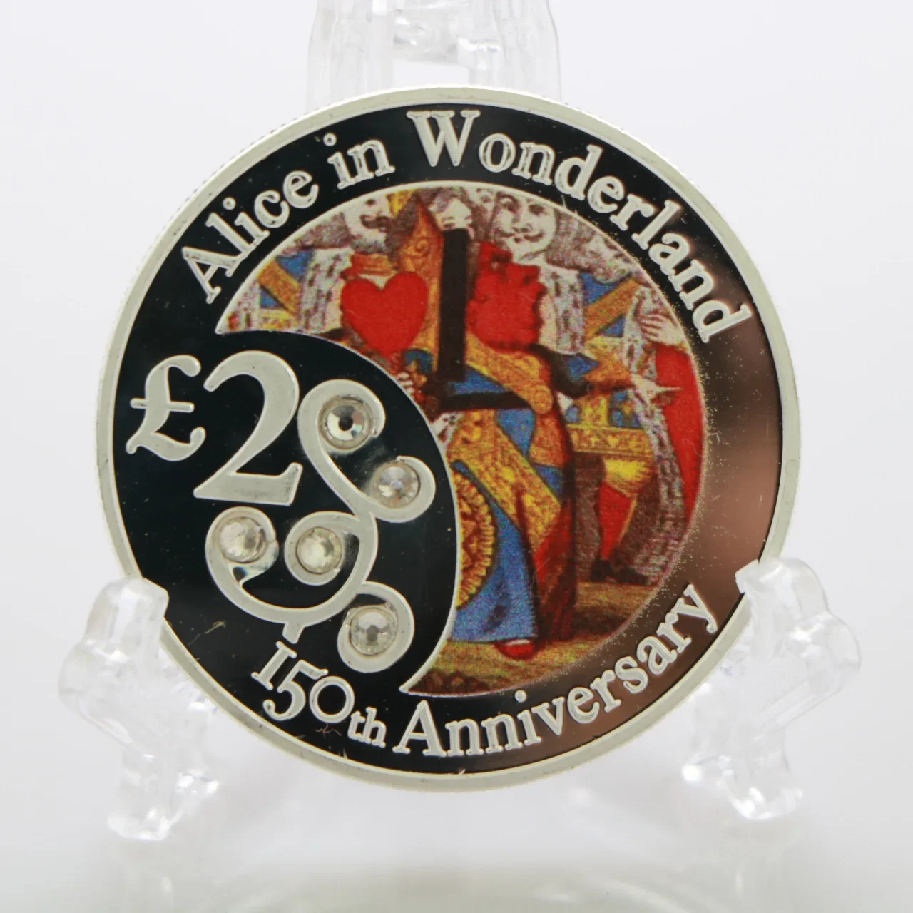 Alice In Wonderland Commemorative Coin Diamond-plated Silver Commemorative Coin Commemorative Medal best Gift