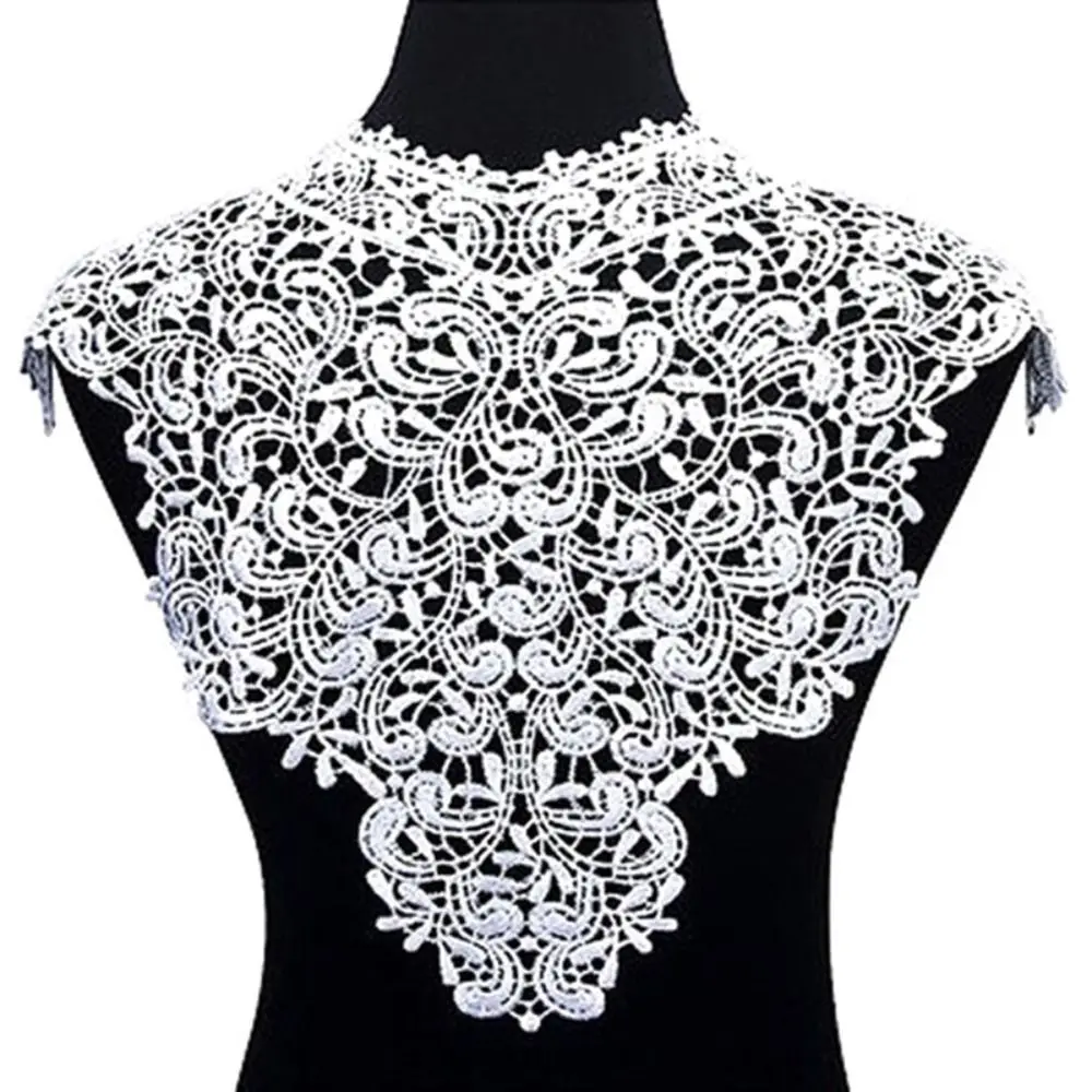 Exquisite Detachable Lace Neckline Collarband Embroideried Fabric Hollow Neckline Hollow Women Neckline Sewing