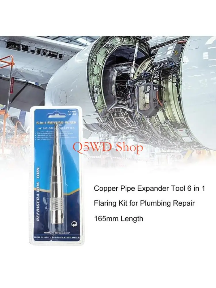 Q5WD 1/4'' 5/16'' 3/8'' 1/2'' 5/8'' 3/4'' Tube Expander Manual Pipe Expansion Tool for Repairing Refrigerator Air Conditioner