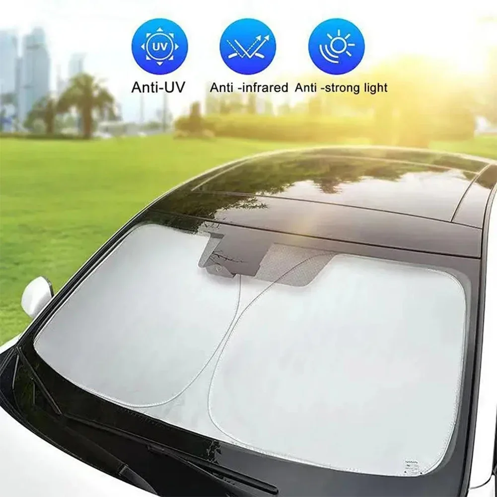 Windshield Window Sun Shades - UV Reflective Heat Shield Premium Car Visor Cover with Thermal Protection
