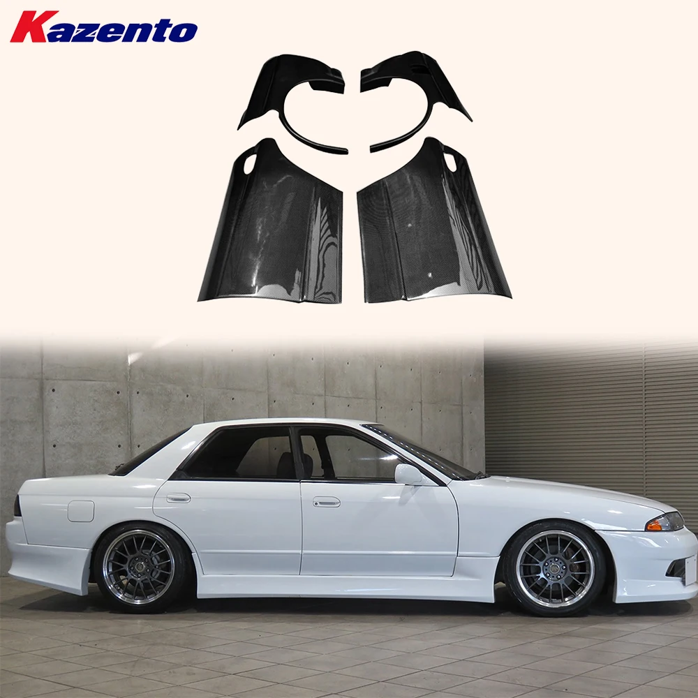

For Nissan Skyline R32 Sedan 4-Door Carbon Fiber Rear Door Fender Panel (4pcs)