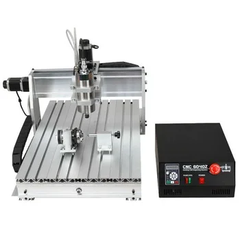 CNC 6040 2.2KW 4axis  Router with mach3 Controller Engraving Milling Machine