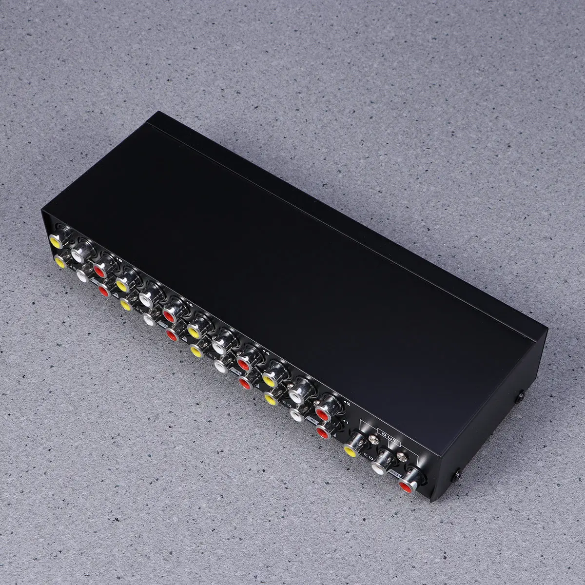 

8 Ports Audio Video Rca Av Selector High Isolation Anti-Interference 8 in 1 Splitter Box for Home Karaoke Hotel