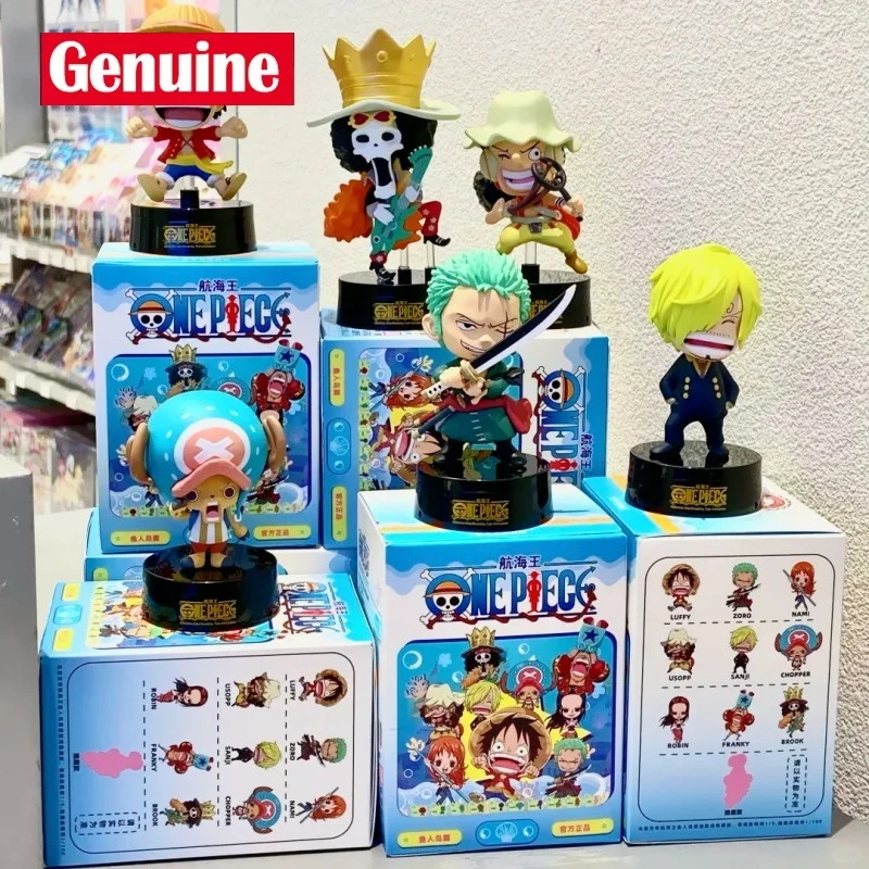 

Аутентичная цельная фигурка Fishman Island Q Version, Коллекционная слепая коробка, игрушка, статуя Луффи Санджи, аниме-фигурка, домашний декор