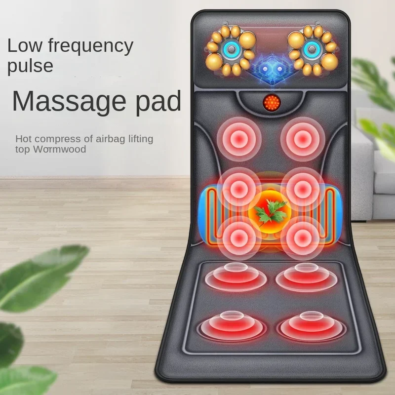 MultiFunctional Massage Mattress  Whole Body Vibration and Kneading for Neck and Waist Heat Therapy Relaxation Mat