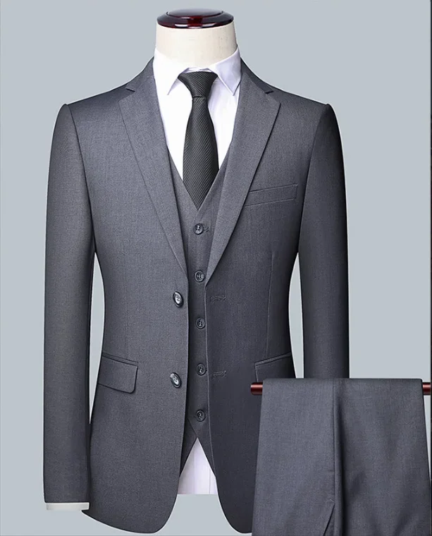 2026 Hochwertiger Herrenanzug in Unifarbe für Smart Casual Business, Hochzeit, Bankett, Bräutigam, Trauzeuge, Modetrend – Detail 20