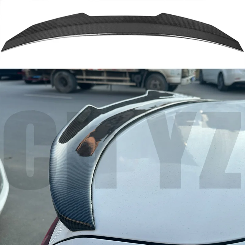 

Trunk Boot Lid Duck Tail Lip Spoiler Wings For Kia K3 Cerato Forte Sport GT 2019-2023 Real Carbon Fiber PSM Rear Spoiler